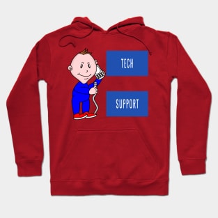 Tech Support Parody Kid Answering Technical Questions Hoodie